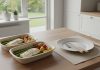 Færdiglavet mad til ældre: det skal pårørende vide, før I vælger To færdigretter med fisk, kartofler og grøntsager på et køkkenbord